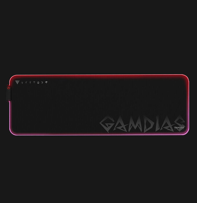 Gamdias NYX P3 Extended RGB Gaming Mouse Mat | Best Quality & Lowest Price | Only Certified Dealer in Pakistan | Shop Now TEXONWARE - 10 ultra-dazzling addressable built-in multicolored LED effects. - Extra-elongated (90 Centimeters / 35 Inches) layout. - Rough, reinforced textile surface provides a smooth and clear-cut aim. - Non-Skid' 100% natural rubber-back layout.
