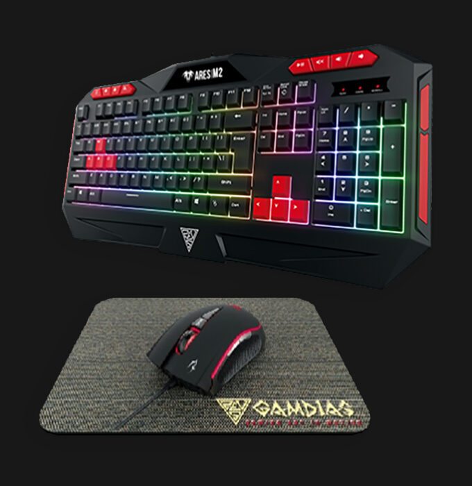 Gamdias Ares M2 & Zeus E2 3-in-1 Gaming Combo| Best Quality & Lowest Price | Only Certified Dealer in Pakistan | Shop Now TEXONWARE - Spill-Resistant Keyboard, 7 Color Neon Light Spectrum. - 3200 DPI Gaming Mouse. - Anti-slip Gaming Mouse Mat. - Perfect for snipers, or MMOs where speed is key.