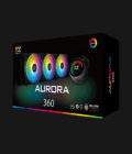 AURORA 360 Features: • Black Sleeved Cables, Super Strong, and Stylish Outlook • Ceramic Axle Bearing Guarantee Less Resistance & Super Long Service Life • Full Aluminum High-Density Water Channel Design • Support 3rd Party Addressable RGB Sync • Support Both Intel and AMD Sockets, Including TR4 (LGA 1700 Not Supported) • Top Grade Pure Copper Cold Plate Design • Xigmatek AT120 ARGB Powerful Fans with Remote Warranty: 2 Years Warranty Including Leak