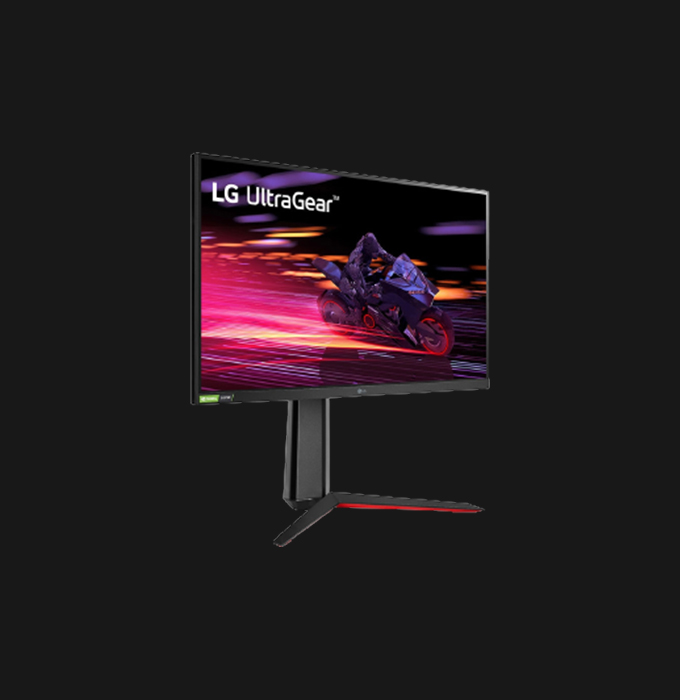 LG 27GP750-B 27” UltraGear™ Full HD 240Hz IPS 1ms (GtG) Gaming Monitor with NVIDIA® G-SYNC® Compatible Designed for Incredible Speed With IPS 1ms comparable to TN Speed, minimizing reverse ghosting and providing fast response time, lets you enjoy a whole new gaming performance. • 240Hz Refresh Rate • 27-inch Full HD (1920 x 1080) Display • AMD FreeSync™ Premium • HDR10 & sRGB 99% (Typ.) • IPS 1ms (GtG) • NVIDIA® G-SYNC® Compatible