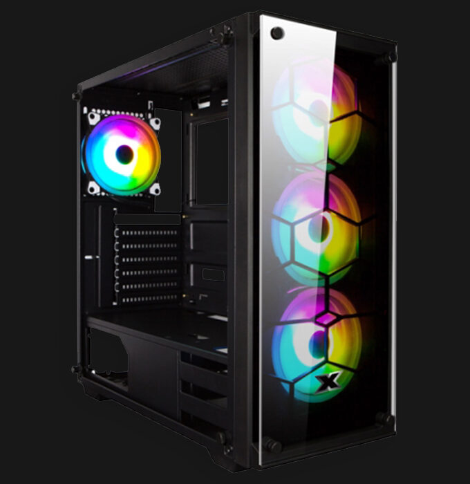 Xigmatek Venom X Features: • 3x 2.5"/3.5" Storage and 3x 2.5" Storage Support • 4x CX120 ARGB Fans Pre-installed • Dual Tempered Glass Chassis Design • Extended ATX Motherboard Support • Front 240mm, Rear 120mm Liquid Cooling Supported • Power, Reset, LED, 2x USB 2.0, 1x USB 3.0, Audio Jack • Spacious Design with Top and Bottom Dust Filters • Superior Airflow and Ventilation Chassis Design • Upto 6x 120mm Fan and 4x 140mm Fan Support Warranty: 7 Days Checking Warranty.