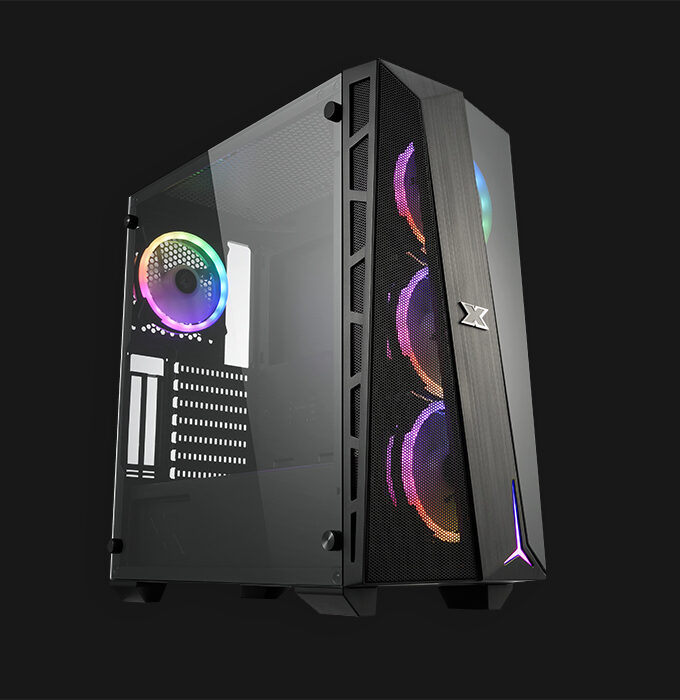 Xigmatek Cyclops Black Features: • 4x 2.5" Storage & 2x 2.5" or 3.5" Storage Support • 4x AY120 ARGB MB Sync Fans Pre-Installed • Front 360mm, Top 240mm, Rear 120mm Liquid Cooling Supported • Hairline Brush Styling Front Panel with Tempered Glass and Mesh Grill • Power, Reset, LED, 2x USB 2.0, 1x USB 3.0, Audio Jack • Removable SSD Tray and User-Friendly HDD Cage Installation • Superior Airflow and Ventilation Chassis Design • Up to 6x 120mm Fan Support • Vertical VGA Installation Support Warranty: 7 Days Checking Warranty.