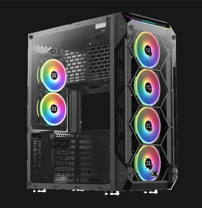 Xigmatek Overtake Features: • 2x 2.5" Storage and 2x 3.5" Storage Support • 6x CY120 ARGB Fans Pre-Installed • Dual Sided Tempered Glass Chassis • Dynamic Programmed Multi-Mode Remote Control Rainbow RGB Display • Power, Reset, 2x USB 3.0, 1x USB 2.0, Audio Jack • Seamless Glasses See Through Front Panel • Superior Airflow and Ventilation Chassis Design • Top 360mm, MB Tray 360mm, Rear 120mm Liquid Cooling Supported • Up to 10x 120mm Fan Support Warranty: 7 Days Checking Warranty