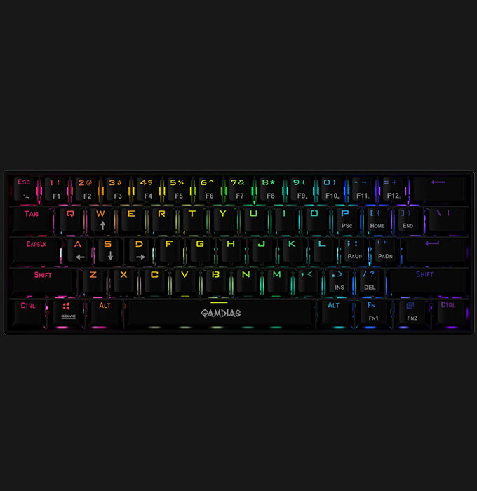 Gamdias Hermes E3 RGB Mechanical Gaming Keyboard | Best Quality & Lowest Price | Only Certified Dealer in Pakistan | Shop Now TEXONWARE - GAMDIAS Certified Mechanical Gaming Switches. - Solid front plate with refined Black textured touch-up. - N-key Rollover & Anti-Ghosting Functionality. - 16.8 million RGB backlighting.