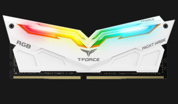 TeamGroup T-Force NightHawk RGB White DDR4 3600MHz 16GB (8GBx2) RAM