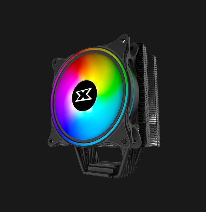 Windpower WP1266 Features: • Colorful Rainbow Lighting Effect • High-Performance Aluminum Heat Sink • Patented Xigmatek Heat-Pipe Direct Touch Technology • Reinforced Metal Backplate • Smart PWM 800 ~ 1800 RPM Long Life Hydraulic Bearing High-Performance Fans • Support Dual 120mm Cooling Fans • Support Latest Intel & AMD CPU and Motherboard (LGA 1700/TR4 Not Supported) • Ultra-Efficient Thermal Heat-Pipe Warranty: 7 Days Checking Warranty