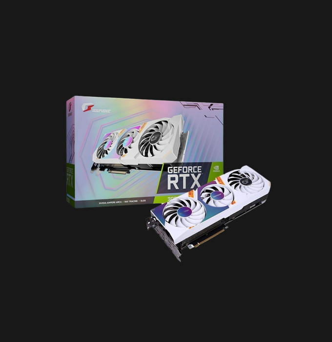 iGame RTX 3060 • 12GB GDDR6 192 Bit Memory • 3xDP/1xHDMI • Core Clock Base: 1320; Boost:1777Mhz/One-Key OC Base:1320Mhz; Boost:1822Mhz • Mirror Effect vaporwave to fit Z-Gen style 1.5 Years Full • Multi-Mode RGB • One Key Overclock • iGame Ultra Backplate Warranty: 1.5 Years Official