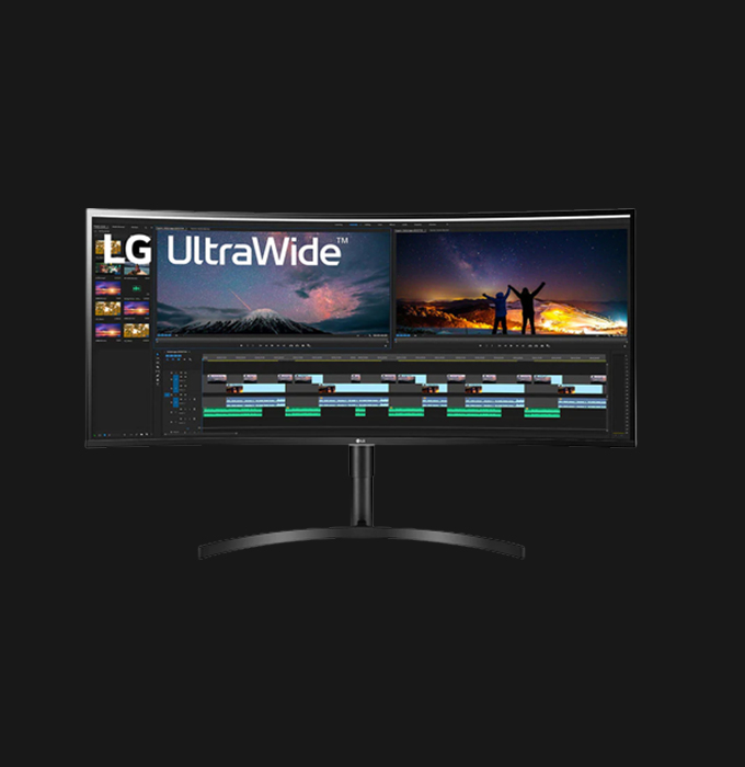 LG 38WN75C-B 38″ 21:9 Curved HDR IPS HDMI 60 Hz Refresh Rate DisplayPort Monitor. Your workspace just got wider with the #1 UltraWide Monitor brand in the U.S for 3 years in a row*. LG's premium UltraWide monitors immerse you in everything from content creation to gaming. See a panoramic view made possible by the extra wide 21:9 IPS display for true color accuracy at wide angles. Experience easier multitasking quickly switches between applications, and enjoy a full, unencumbered view. • 1.07 Billion Colors • 1000:1 Static Contrast Ratio • 178°/178° Viewing Angles • 300 cd/m² Brightness • 3840 x 1600 QHD+ Resolution • 5 ms Response Time (GtG) • 60 Hz Refresh Rate • HDMI | DisplayPort Inputs • In-Plane Switching (IPS) Panel • Warranty: 1 Year Local Warranty