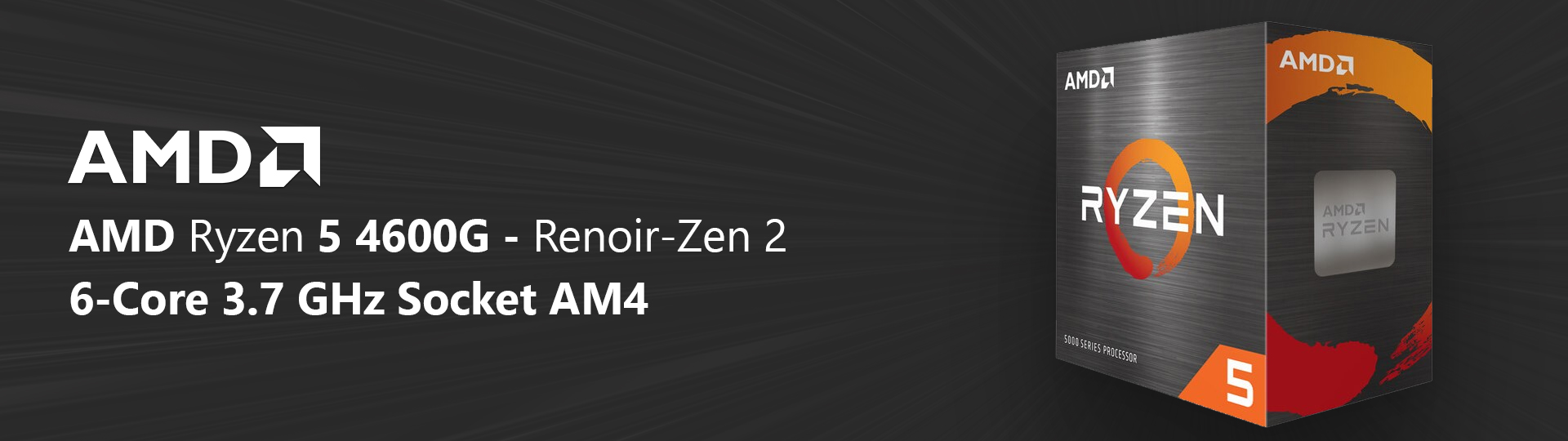 AMD Ryzen 5 4600G - Renoir-Zen 2 6-Core 3.7 GHz Socket AM4